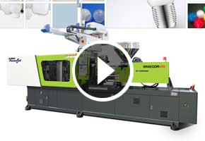 寶捷IBM200R-S6轉塔式注吹專用注塑機一出8生產PC球泡燈罩
