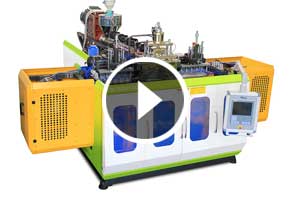 寶捷EB120U100S6高速雙工位擠出吹瓶機一出6生產椰奶瓶